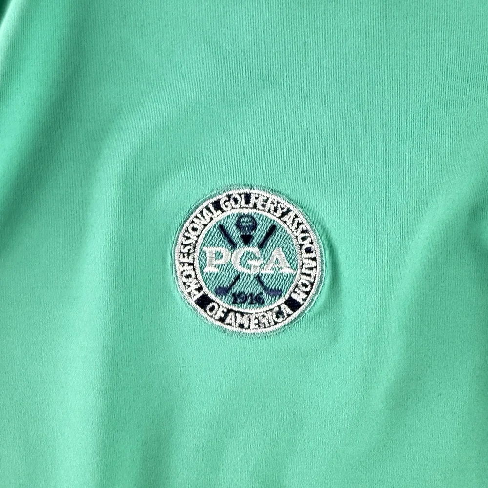 RLX Ralph Lauren PGA Men's Short Sleeve Polo Shirt Size Medium Teal Green